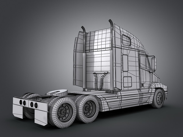 freightliner truck trailer 3d model - Freightliner Century by Swan3DStudios